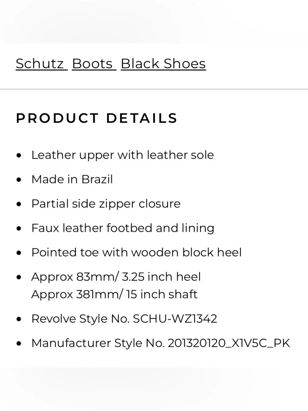 Schutz Mikki Black Leather Over The Knee Tall Block Heel Boots Size 9.5 NEW